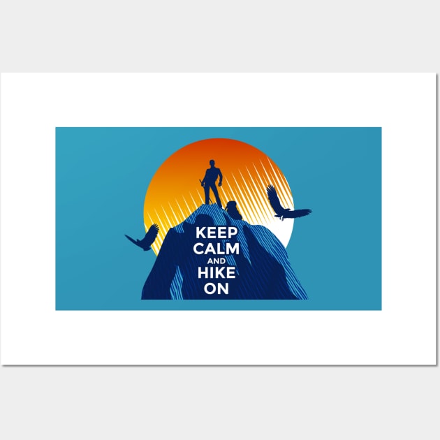 Keep Calm and Hike On Wall Art by yulia-rb